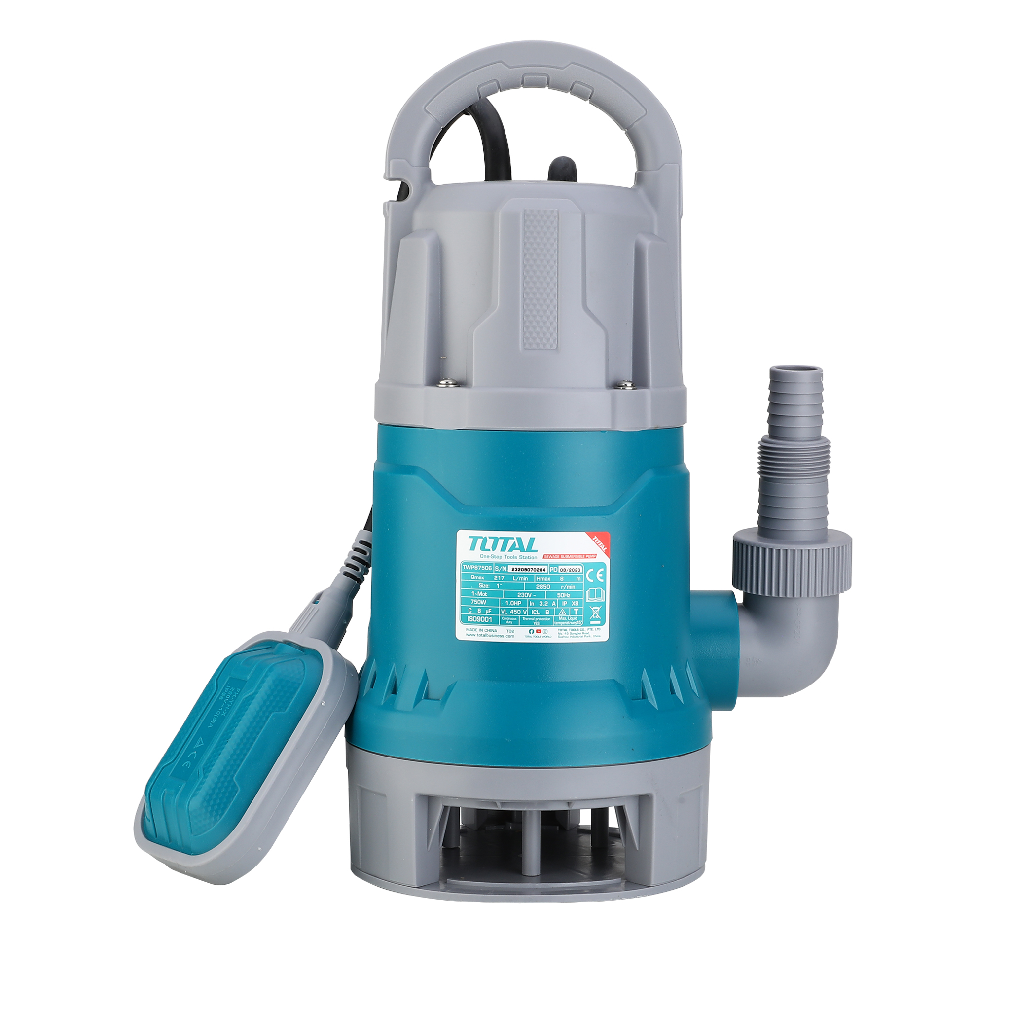 Bomba de agua sucia eléctrica TWP87506 | 750 W