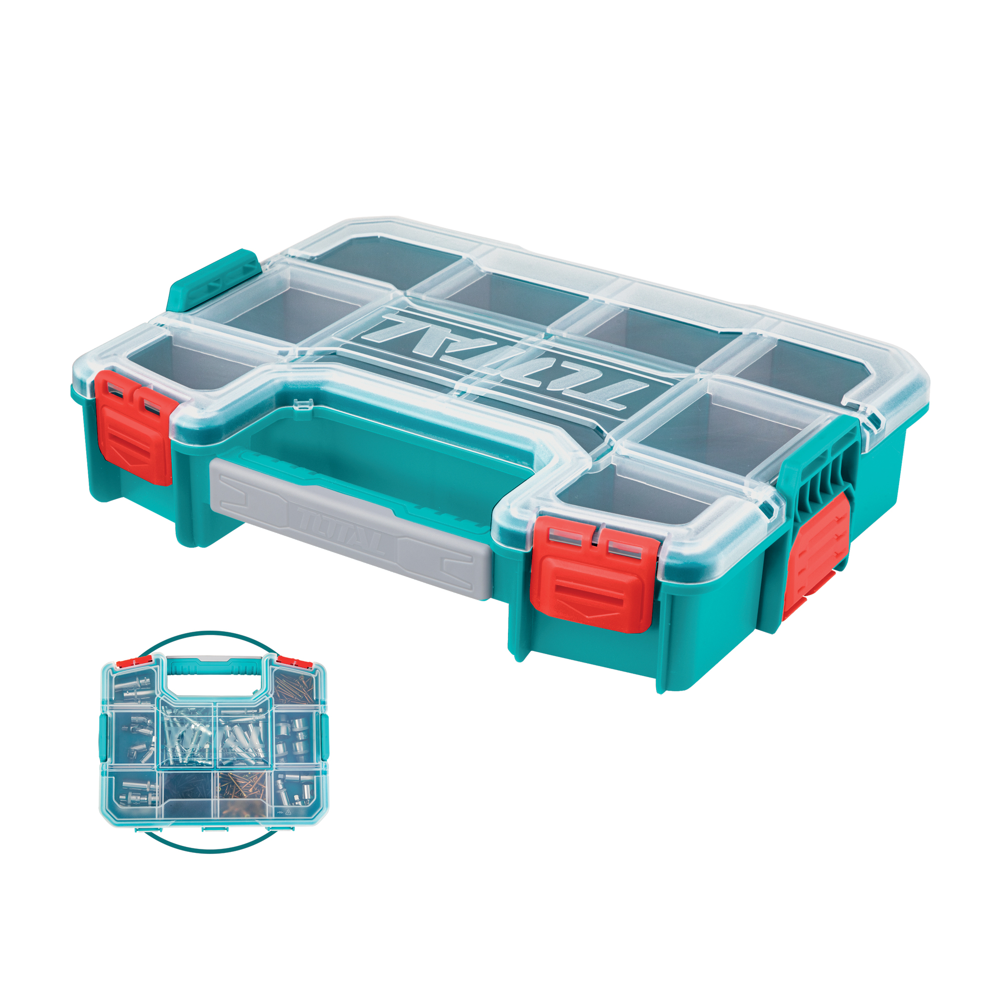 Caja de plástico apilable TPBX1121 | 305 x 230 x 65 mm | Plástico