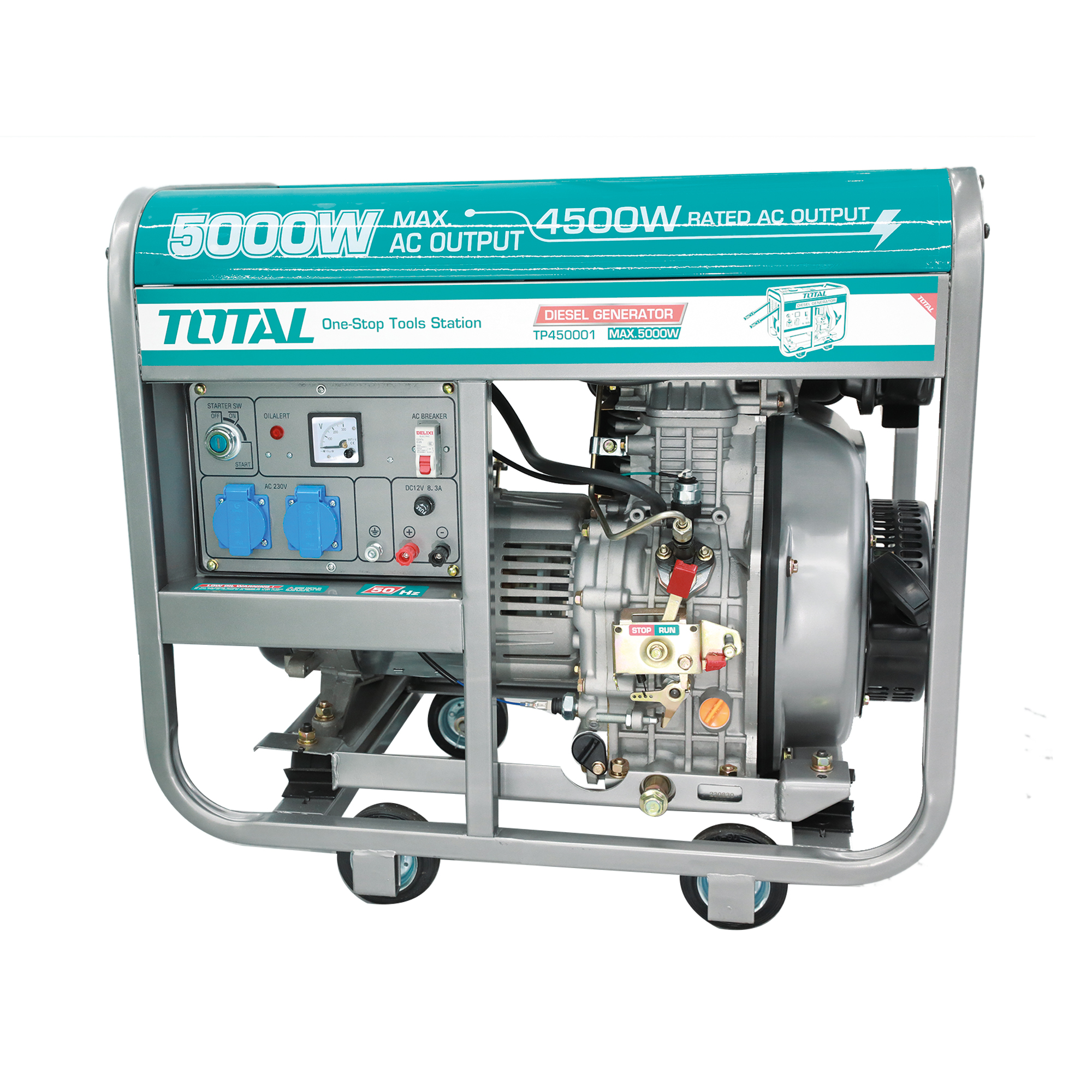 GENERADOR portátil diésel abierto 5.0 kW - Monofásico TP450001 | 5.0 kW