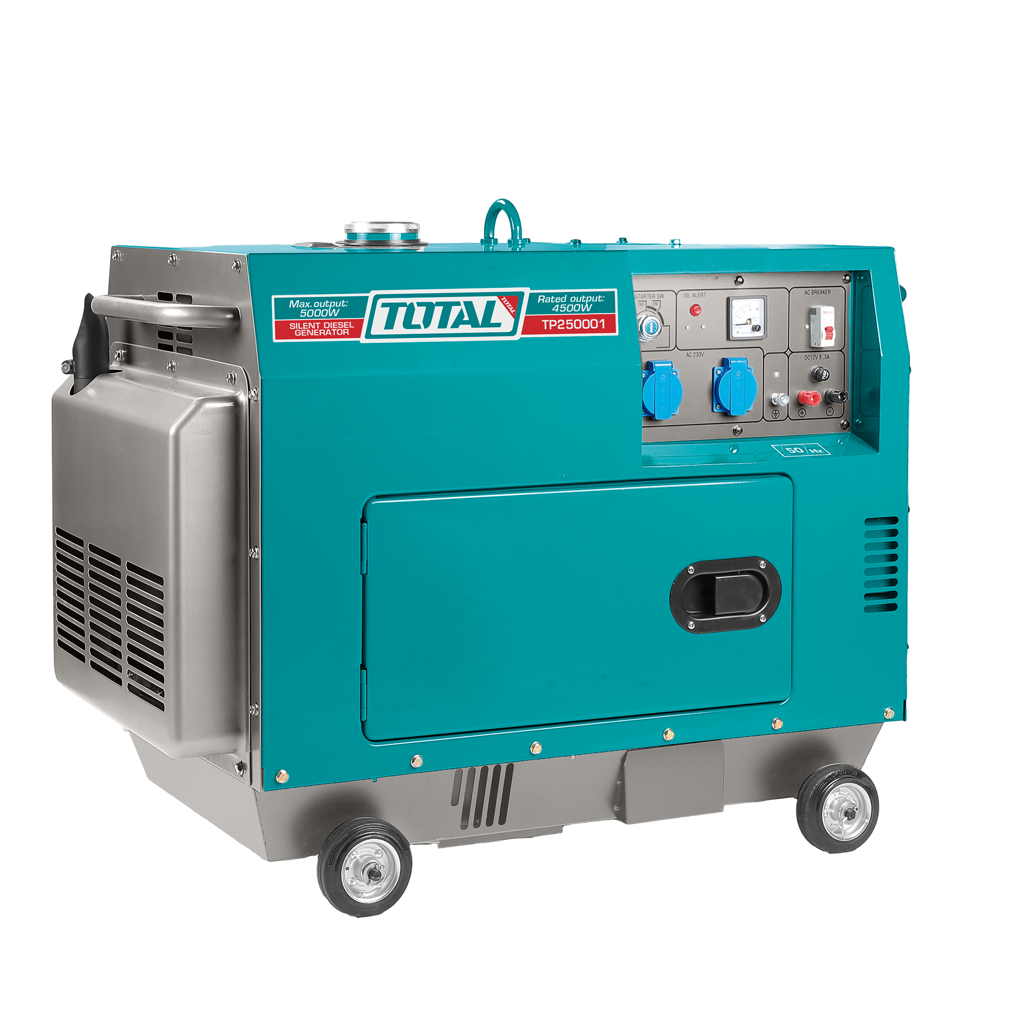 GENERADOR diésel insonorizado 5.0 kW - Monofásico TP250001 | 5.0 kW