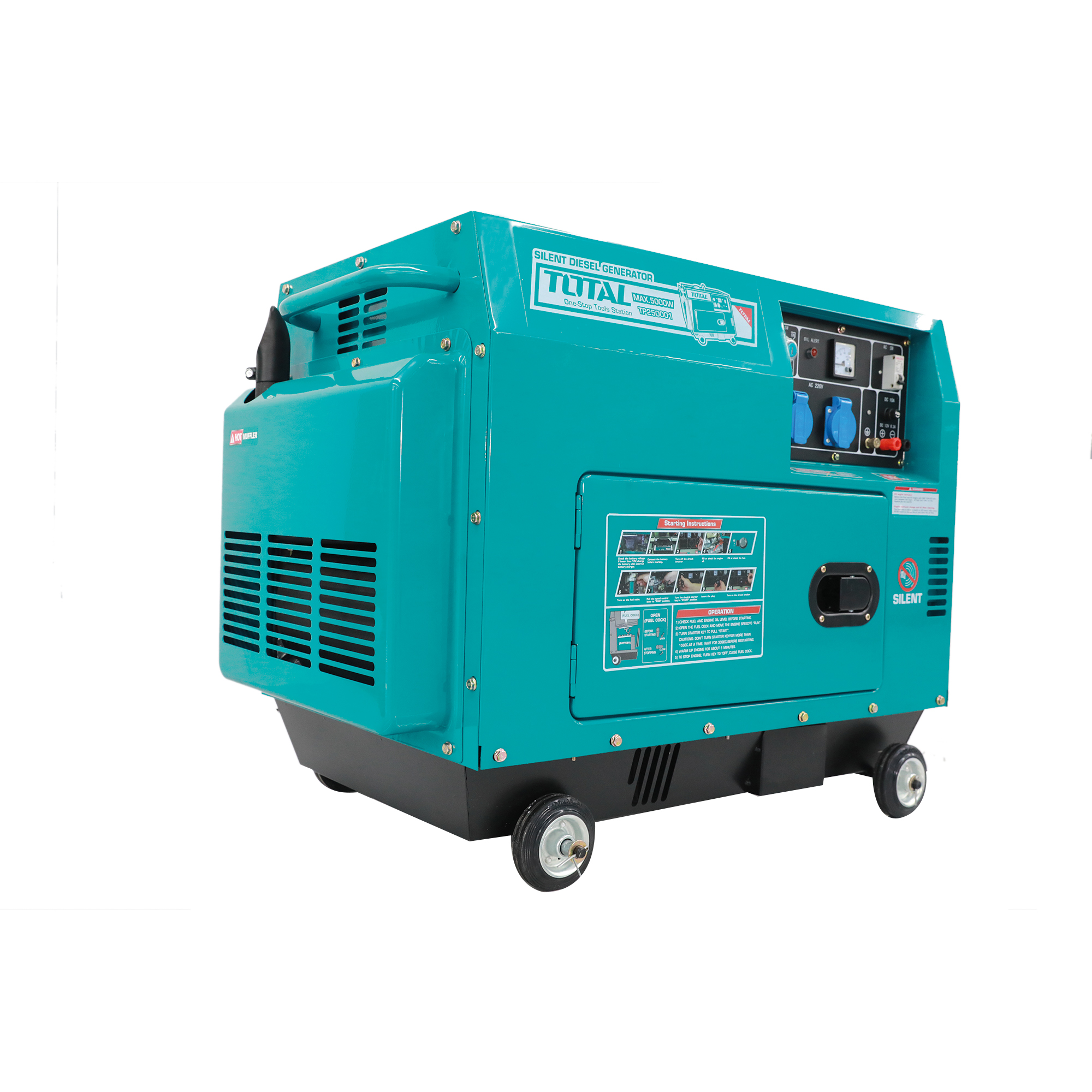 GENERADOR diésel insonorizado 5.0 kW - Trifásico TP250003 | 5.0 kW