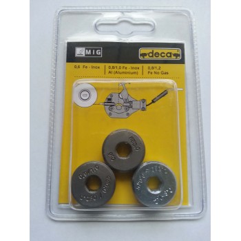 kit de 3 rodillos para máquina DECA Starflux- Startwin - Decastar y D-Mig