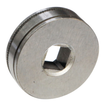 Rodillo tipo D para hilo de acero o inox Ø 0,6 y 0,8 mm eje cuadrado