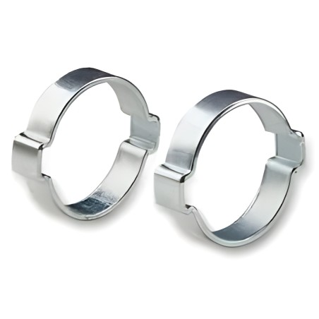 2 abrazaderas de oreja para manguera Ø exterior 11/13 mm
