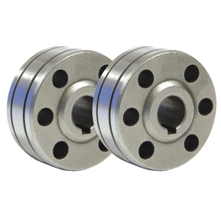 2 rodillos tipo B para hilo de aluminio Ø 1 y 1,2 mm soldadura MIG equipo GYS