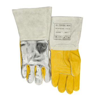 Guantes de soldador MIG-MAG Wedas 10-2755 reforzados y dorso aluminizado
