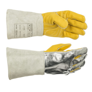 Guantes de soldador Wedas 10-2755-XL reforzado y dorso aluminizado