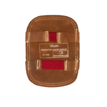 Escudo de protección de mano aluminizado con dorso en cuero Weldas