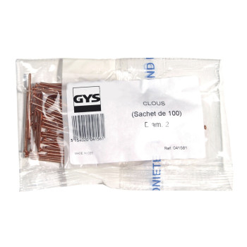 Bolsas de 100 clavos Ø 2 mm para boquilla suelda-clavos