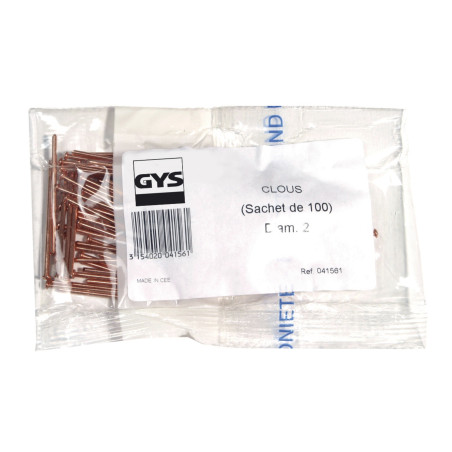Bolsas de 200 clavos Ø 2 mm para boquilla soldadora de clavos
