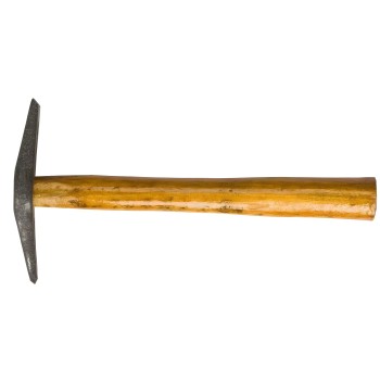 Martillo pica escoria de soldadura con mango de madera
