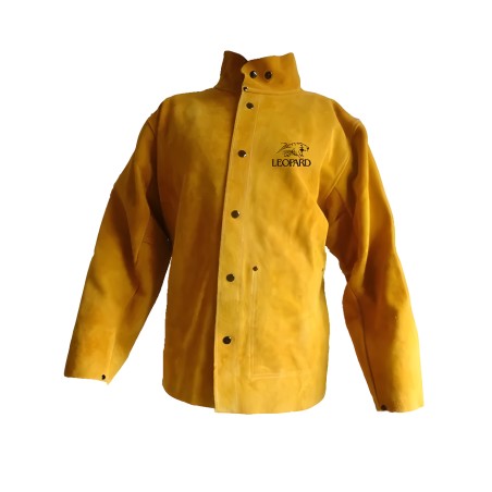 Chaqueta de soldadura en cuero curtido