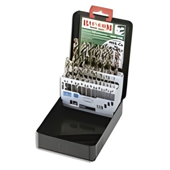 Estuche de 19 brocas para metales HSS cobalto 5 % Ø 1 a 10 mm