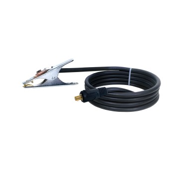 Pinza de masa 250 A + cable 25mm² - conector 9 mm