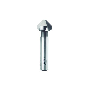 Fresa de chaflán 3 dientes HSS ángulo 90° para inoxidable y acero