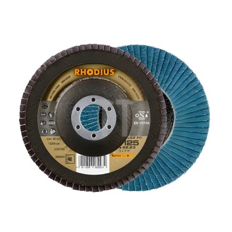 Disco de láminas para inoxidable Ø 125 mm Rhodius LSZ F2