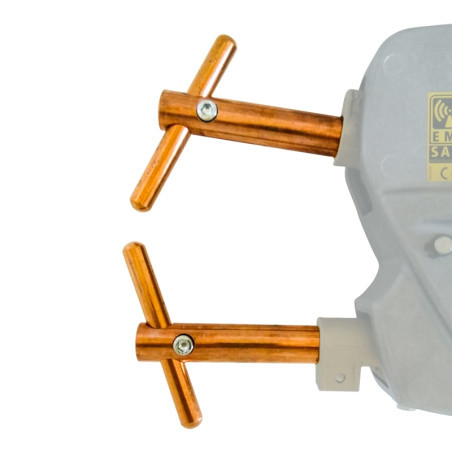 2 brazos derechos 120 mm + 2 electrodos inclinados Ø 12 mm Modular 230 y 400 Telwin