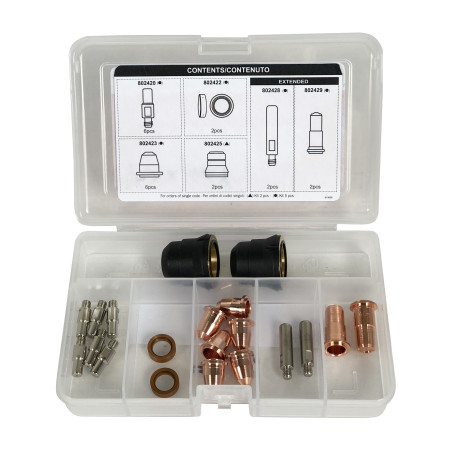 Estuche de consumibles para cortadora de plasma Telwin 41 XT