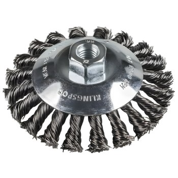 KLINGSPOR - Cepillo cónico hilo trenzado Ø 115 mm BK 600Z