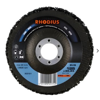 RHODIUS - Disco de limpieza de nylon no tejido