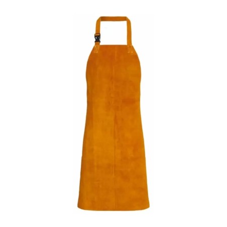 Delantal de soldadura en cuero marrón