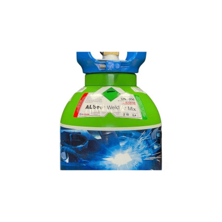 Botella ARGÓN CO2 8% Regulador integrado - Albee Weld ArMix - 2,4m3