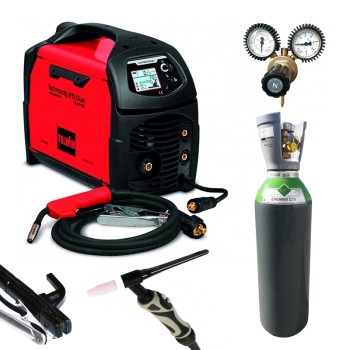 PACK: Equipo de soldar Telwin Dual 210 + Regulador + Gas