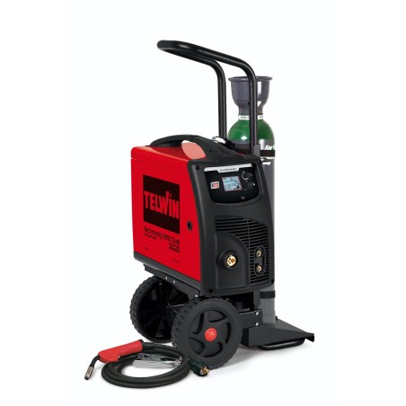 PACK: Equipo de soldar Telwin Technomig 215 + Carro + Regulador + Gas