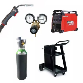 PACK: Equipo de soldadura LINCOLN 180C + Antorcha 3 m + Regulador + Gas + Carro
