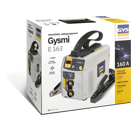 Equipo de soldadura MMA Inverter Gysmi E 163 GYS