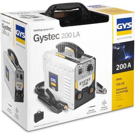 Equipo de soldadura GYSTEC 200 LA con maletín