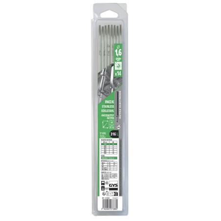 Pack de 14 electrodos INOX 316L Ø 1,6 mm GYS