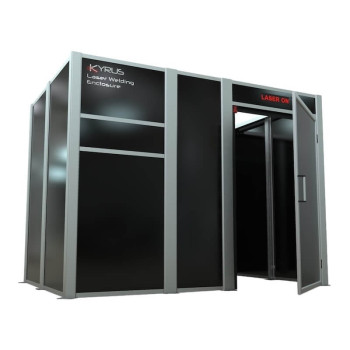 Class 4 laser welding booth - 3x2m with hinged door
