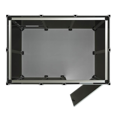 Cabina de soldadura láser clase 4 - 3x3m con puerta de bisagra