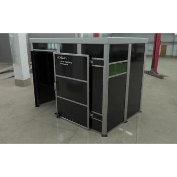 Cabina de soldadura láser clase 4 - 3x2m con puerta corredera