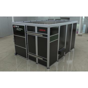 Cabina de soldadura láser clase 4 - 3x3m con puerta corredera