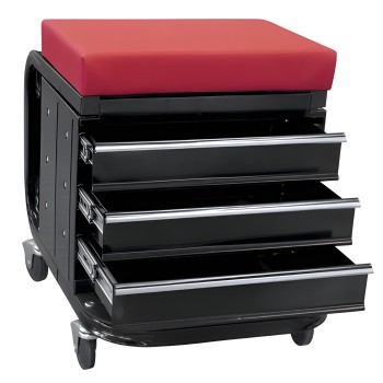 WORKSHOP STOOL 3 DRAWERS