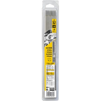 Pack de 9 electrodos ACERO rutiles Ø 3,2 mm GYS