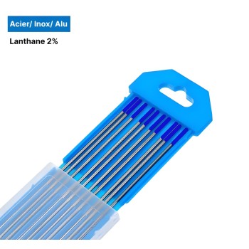 Tungsten Lanthanum 2% (Blue) Electrodes - Ø1.0x150 mm (x10)