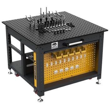 STRONG AND TOOLS | Mesa de soldadura Rhino Cart 120 x 120 cm + 66 pcs