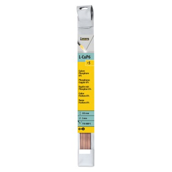 5 varillas de cobre fósforo 6% Ø2.0 (L.333mm)
