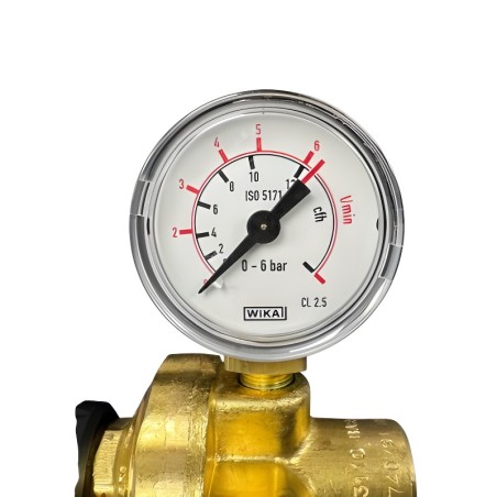 Flujómetro para botella desechable de gas inerte (Argón y Argón +CO²)