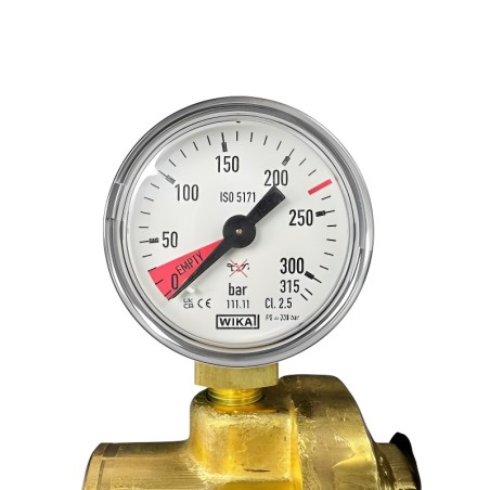 Flujómetro para botella desechable de gas inerte (Argón y Argón +CO²)