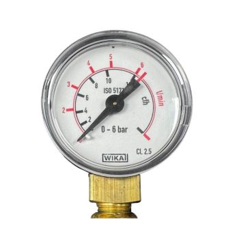 Flujómetro para botella desechable de gas inerte (Argón y Argón +CO²)