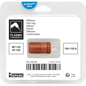 1 difusor 105/125 A para antorcha de plasma AT-125 - MT 125