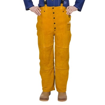 Pantalón de cuero de cuero de vacuno