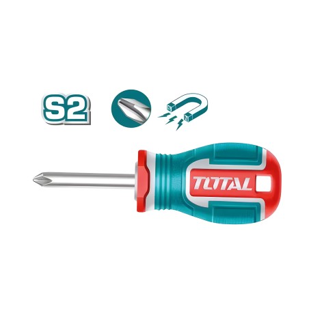 Destornillador corto Phillips TSDPH2038 | PH2 x 38 mm