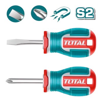 Juego de 2 destornilladores cortos TKSDS2226 | SL6-PH2