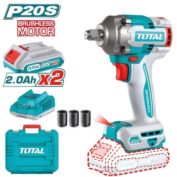 Llave de impacto 1/2'' brushless a batería TIWLI2040E | 20 V