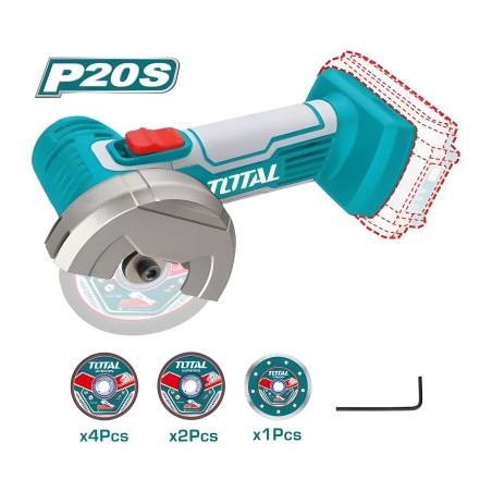 Mini amoladora angular a batería TAGLI76011 | 20 V